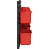  Stalak za kontejnere Crna i crvena 77,5 x 2 x 39 cm PP Slike