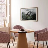 Plakat - Howling Wolf 90x60 Zlatni okvir s margom | shoptok.hr