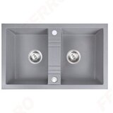 Ferro SUDOPERA GRANITNA FERRO 780X480 2D SIVA SA POP-UP SIFONOM fi115 | Eponuda.com