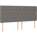  Box spring postelja z vzmetnico temno siva 180x200 cm blago, (20788945) | Shoptok.si