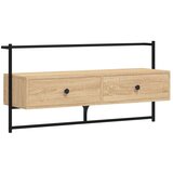 TV ormarić zidni boja hrasta 100 5x30x51 cm konstruirano drvo | shoptok.hr