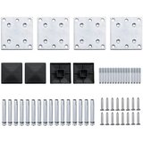  Set panela za ogradu WPC 446 x (105 - 186) cm crni | shoptok.hr