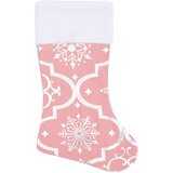  Luksuzna podloga za božićno drvce s čarapom ružičasta 90 cm | shoptok.hr