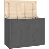  Kutija za rublje siva 88,5x44x66 cm od masivne borovine | shoptok.hr