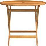  Sklopivi vrtni stol Ø 90 x 75 cm od masivnog drva eukaliptusa | shoptok.hr