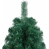  Umjetna osvijetljena polovica božićnog drvca zelena 180 cm | shoptok.hr