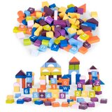  Ecotoys Edukativni konstrukcijski drveni blokovi od 108 dijelova | shoptok.hr