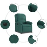  Električni naslonjač od tkanine tamnozeleni | shoptok.hr