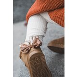 Boto Girls' Warm Snow Boots With Bows Camel Meriva | Shoptok.si