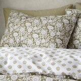 Pineapple Elephant Bela/zelena posteljnina za zakonsko posteljo 200x200 cm Tangier – | Shoptok.si