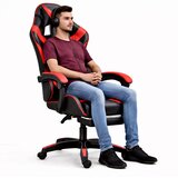  Gaming stolica sa osloncem za noge LE TOY - crvena | shoptok.hr