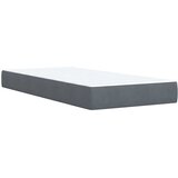 Box spring krevet s madracem tamnosivi 90x200 cm baršunasti | shoptok.hr
