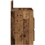 vidaXL Noćni ormarići 2 kom s 2 ladice staro drvo 40x33x60 cm | shoptok.hr