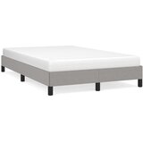 vidaXL Posteljni okvir svetlo siv 120x190 cm tkanina | Shoptok.si