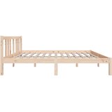  Okvir za krevet od masivnog drva 135 x 190 cm bračni | shoptok.hr