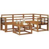  Set vanjskih sofa 5 kom. Prirodna Čvrsto drvo akacije | shoptok.hr