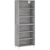  Visoka komoda siva betona 69,5x32,5x180 cm konstruirano drvo | shoptok.hr