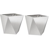  Sadilica 2 pcs Srebrno 30 x 30 x 30 cm Nehrđajući čelik | shoptok.hr