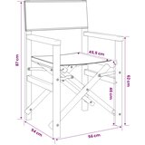  Stolac za blagovanje 56 x 54 x 87 cm 100% poliester čvrsti teak | shoptok.hr