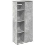 Maison Chic Kopalniška omarica - Kopalniški kabinet z držalom za zvitke betonsko siv 39x22x90 cm, (21787848) Cene