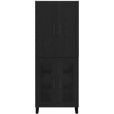  Highboard 2 pcs Crni hrast 69,5 x 34 x 180 cm | Eponuda.ba