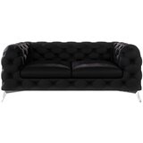 Ropez Crna baršunasti sofa 185 cm Chelsea – Cijene