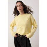 TRENDYOLMILLA ženski duks Twoaw26Kz00110, svetlo žuta-žuta | Eponuda.com