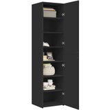 vidaXL Visoka komoda crna 45x42,5x185 cm od konstruiranog drva | shoptok.hr
