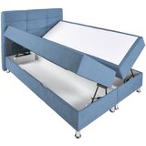 CARRYHOME POSTELJA Z VZMETNICO 140 cm x 200 cm , tekstil modra | Shoptok.si