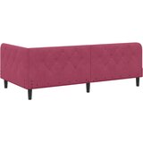  Kutni okvir kreveta Vinska crvena 90 x 190 cm Baršun | shoptok.hr