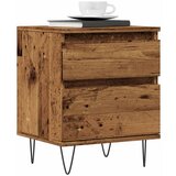 vidaXL Nočna omarica Old Wood 40x35x50 cm Inženirski les | Shoptok.si