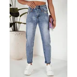 DStreet Spodnie damskie jeansowe MOM niebieskie