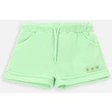 Coccodrillo Otroške kratke hlače zelena barva