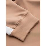 Ombre Men's sweatpants joggers with contrasting stripes - beige | Shoptok.si