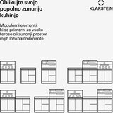 Klarstein WaldChef vanjski kuhinjski set | 4 plamenika | 30 mbar | 12.800 W | Vodootporan | Nehrđajući čelik | shoptok.hr
