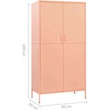 vidaXL Garderobna omara roza 90x50x180 cm jeklo | Shoptok.si