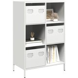 vidaXL Visoka komoda bijela 68x39x103,5 cm čelična | shoptok.hr