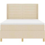 Box spring krevet s madracem Krema 140 x 200 cm tkanina | shoptok.hr