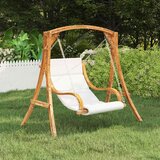  Gugalni stol s krem blazino ukrivljen les s tikovino | Shoptok.si