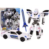 Lean_Toys Robotski avto Police Bela 2v1 Transformacija | Shoptok.si