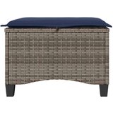 vidaXL Vrtni tabure s jastucima 2 kom sivi 55x55x36 cm poliratan | shoptok.hr