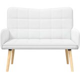  Kauč za dvoje Bijeli 115 x 61 x 87 cm tkanina | shoptok.hr