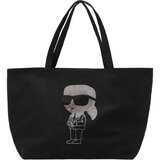 Karl Lagerfeld Shopper torba 'Ikon' svijetlosiva / crna Cijene