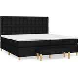  The Living Store Box spring postelja z vzmetnico črn 200x200 cm blago - Box Spring Postelja, (21501613) | Shoptok.si