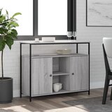  The Living Store Komoda siva sonoma 100x35x80 cm inženirski les - Komoda, (21444819) Cene