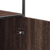 vidaXL Visoka ploča smeđi hrast Konstruirano drvo i metal | shoptok.hr