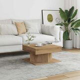 vidaXL Klubska mizica artisan hrast 55x55x30 cm inženirski les | Shoptok.si