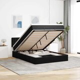  Ottoman krevet s madracem crni 140x200 cm baršun | shoptok.hr