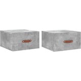 Maison Chic Stenski Dvo delni komplet Nočne omarice - Nočne mize betonsko siva 35x35x20 cm, (21688264) Cene
