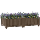  Povišena gredica 80 x 40 x 23 cm od polipropilena | shoptok.hr